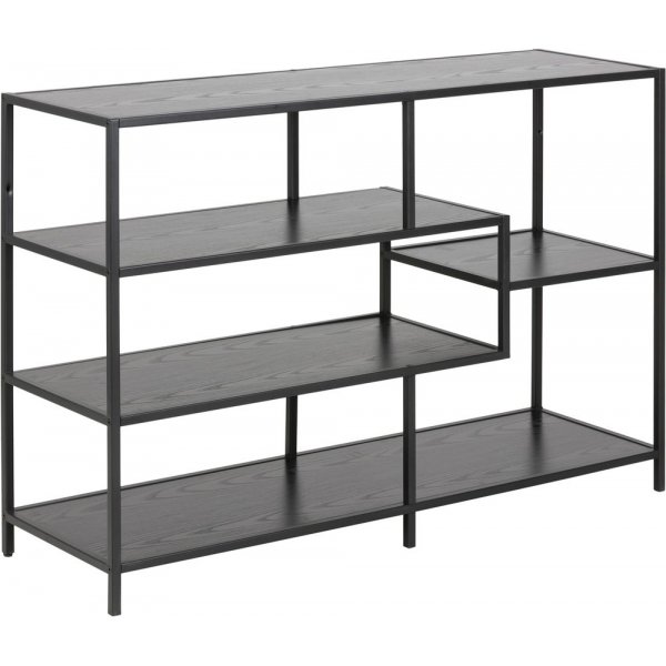 Seaford Bcherregal Esche schwarz