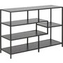 Seaford Bcherregal Esche schwarz