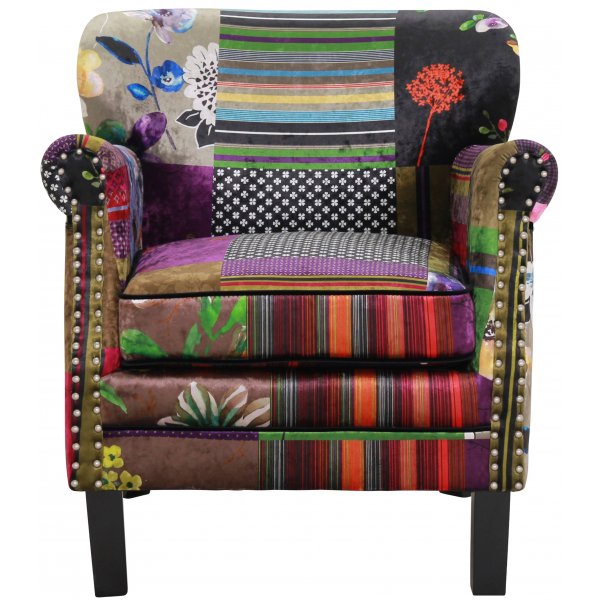 Sessel Leeds - Mehrfarbiger Stoff + Fleckentferner fr Mbel