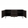 Kyoto-Sideboard - Räuchereiche/Schwarz