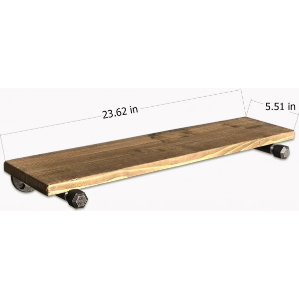 Bork Wandregal - Nussbaum/schwarz