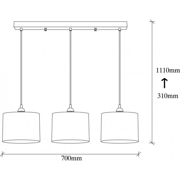 Berkeley Deckenleuchte 195-S1 - Schwarz