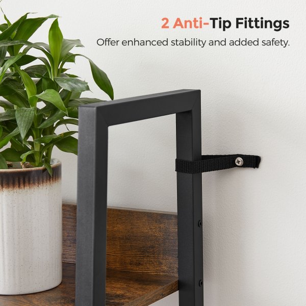 Sandro Stufenregal 170 cm - Braun/Schwarz