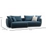 Maya Diwansofa 255 cm - Blau
