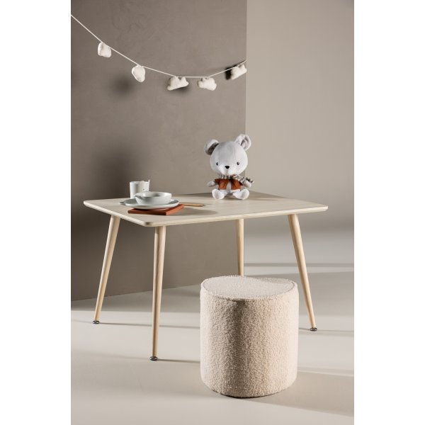 Polar Kinder-Esstisch 80 x 60 cm - Whitewash