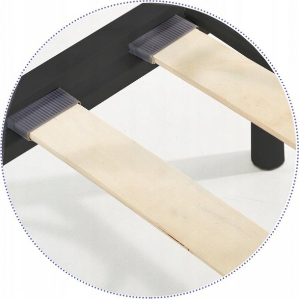 Bahia schwarzer Bettrahmen 90x200 cm Bahia schwarzer Bettrahmen 90x200 cm