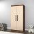 Akser Kleiderschrank - Heller Walnuss/Beige