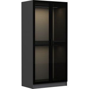 Cavolo Kleiderschrank 90 cm - Anthrazit/Rauch