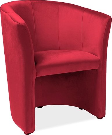 Sessel Myra - Roter Samt