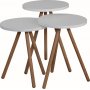 Dreifachtisch 34 cm - Wei