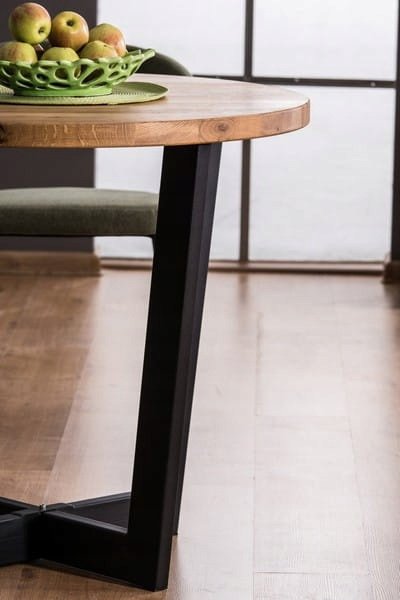 Cono Esstisch 90 cm - Eiche/schwarz