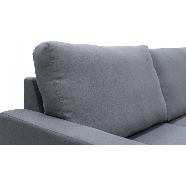 Nova U-Sofa Hellgrauer Stoff - Rechts