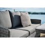 Torekov Outdoor-Gruppe mit Esstisch - Graues synthetisches Rattan