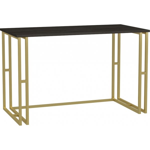 Kane Schreibtisch 120 x 60 cm - Gold/Dunkelgrau
