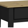 Nola Schreibtisch 95 x 45 cm - Schwarz/Beige