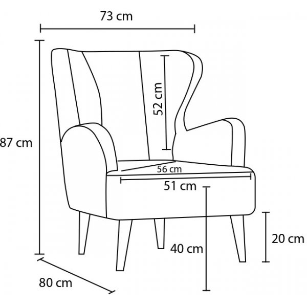 Karina Sessel - Braun/Kupfer Karina Sessel - Braun/Kupfer