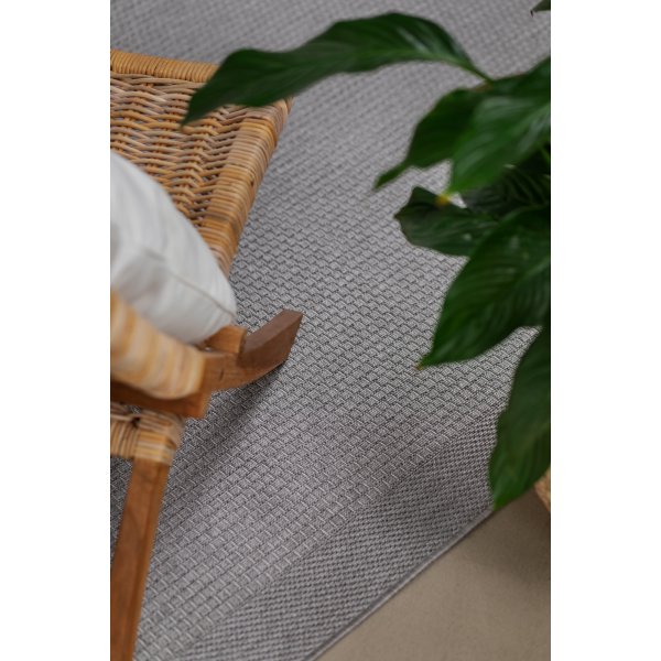 Miami flach gewebter Teppich Grau Miami flach gewebter Teppich Grau