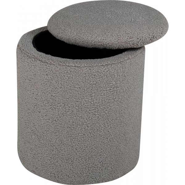 Lotten Hocker - Grauer Beige-Teddy Lotten Hocker - Grauer Beige-Teddy