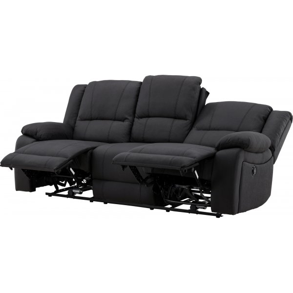 Singapore 3-Sitzer-Liegesofa - Schwarz