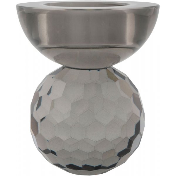 Burano Kerzenhalter - Rauchglas