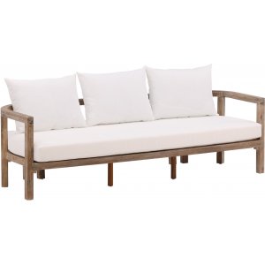 Erica 3-Sitzer-Sofa - Wei/Braun