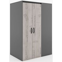 Deena Kleiderschrank - Graphit/eiche - Linksdrehend Deena Kleiderschrank - Graphit/eiche - Linksdrehend