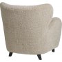 Carlino-Sessel aus beigem Teddy