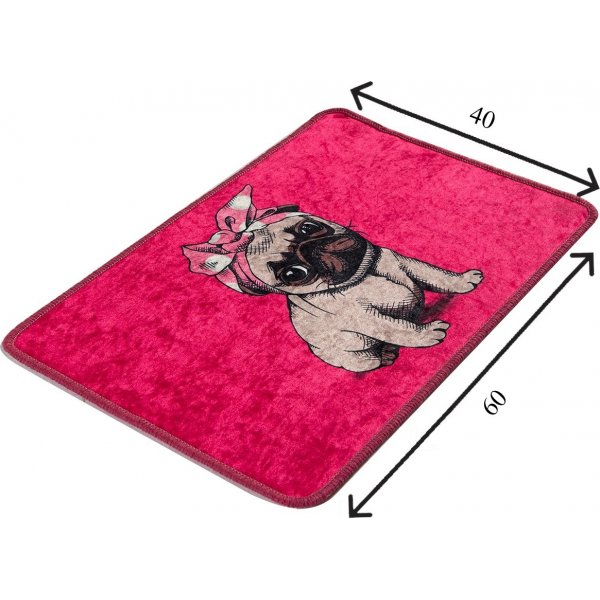 Mops Badezimmerteppich Mops Badezimmerteppich