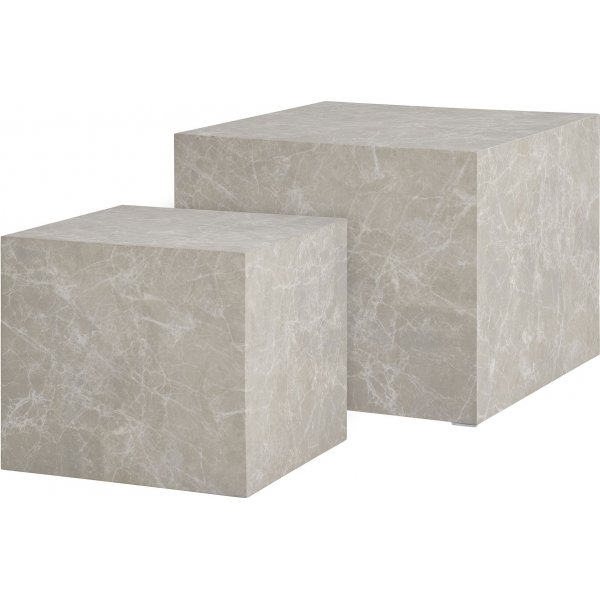 Prager Couchtisch-Set - Marmoroptik Prager Couchtisch-Set - Marmoroptik