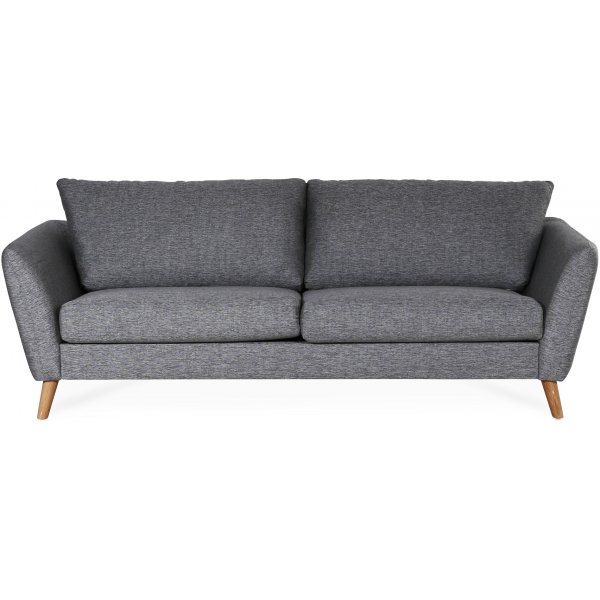 Country 2,5-Sitzer Sofa - Grau (Stoff) + Fleckentferner fr Mbel