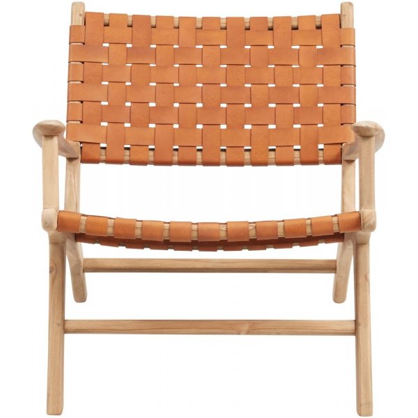 Sessel Linnea - Cognac / Teak