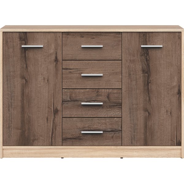 Nepo Plus Aufbewahrungsmöbel - Sonoma Eiche/Eiche dunkel Nepo Plus Aufbewahrungsmöbel - Sonoma Eiche/Eiche dunkel