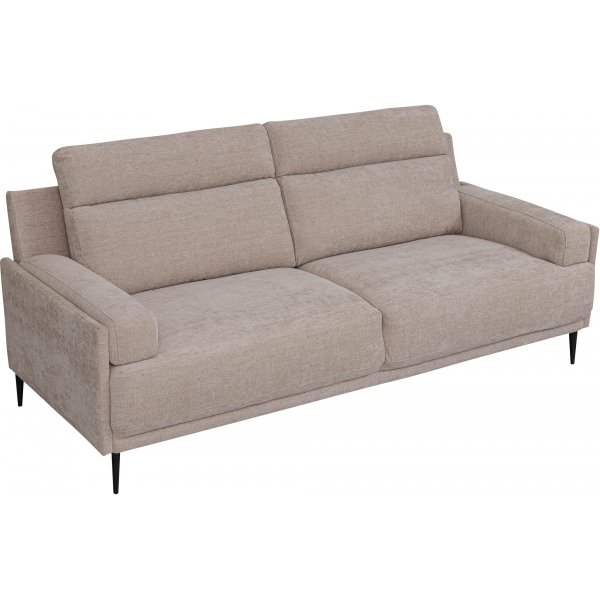 Sofa 3-Sitzer mit hoher Rckenlehne beige - Amsterdam