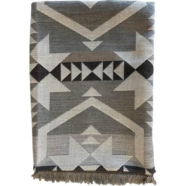 Saga Plaid 140x190 cm - Grau/Beige
