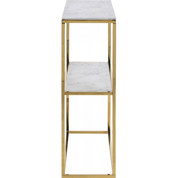 Alisma Konsolentisch 79,5 cm - Wei�er Marmor/Gold