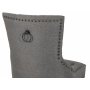 Decotique Stuhl mit antiken Nieten (Rckenhandgriff) - grau/wei