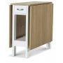 Signum Knock Tisch - Wei/Eiche