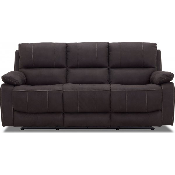 Texas Manual 3-Sitzer-Liegesofa - grauer Stoff