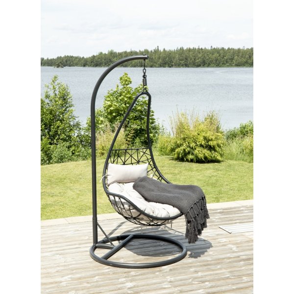 Vide Hngesessel - Schwarz/Grau