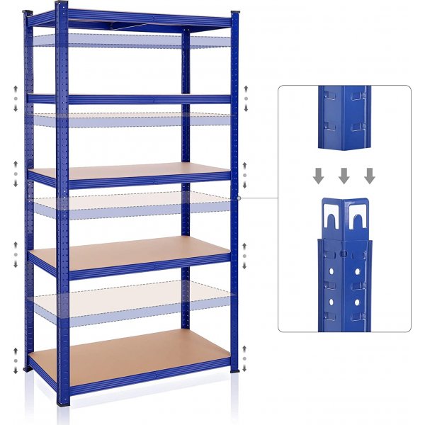 Galore Regal 200 cm - Blau/Beige