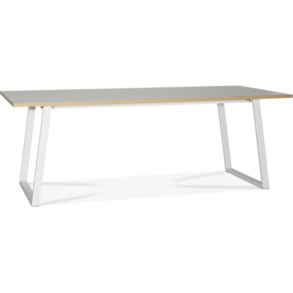 Edge Esstisch 240x90 cm - Weies Hochdrucklaminat (HPL)