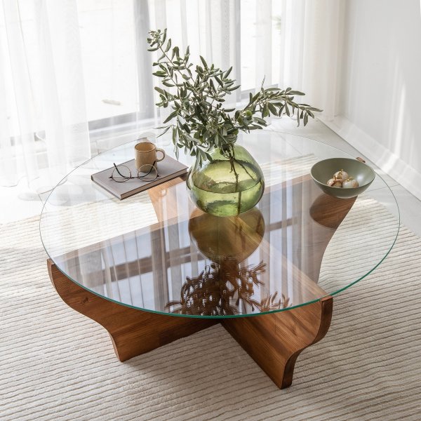 Amphora Couchtisch 92 cm - Kastanie