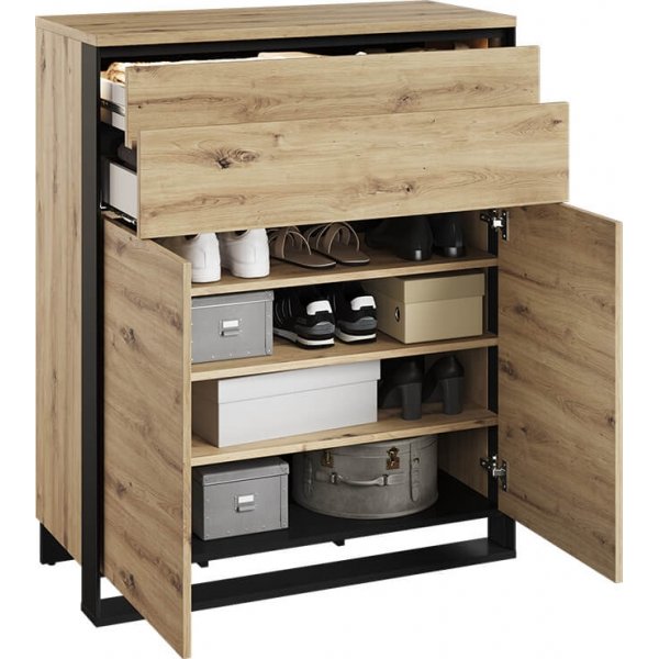 Quant Kommode - Artisan Eiche/Schwarz Quant Kommode - Artisan Eiche/Schwarz