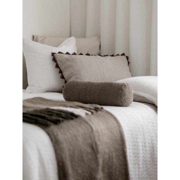 Ida Kissenbezug 40 x 60 cm - Dunkles Nougat