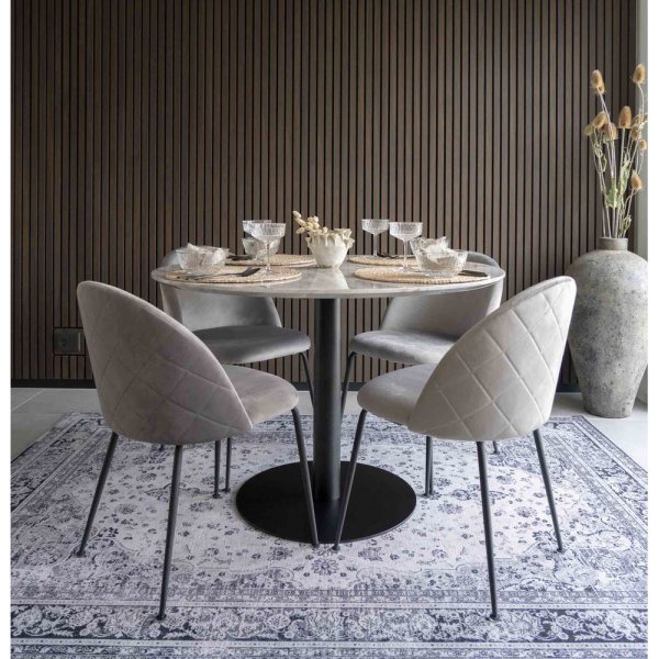 Geneve Esszimmerstuhl - Grau/Schwarz Geneve Esszimmerstuhl - Grau/Schwarz