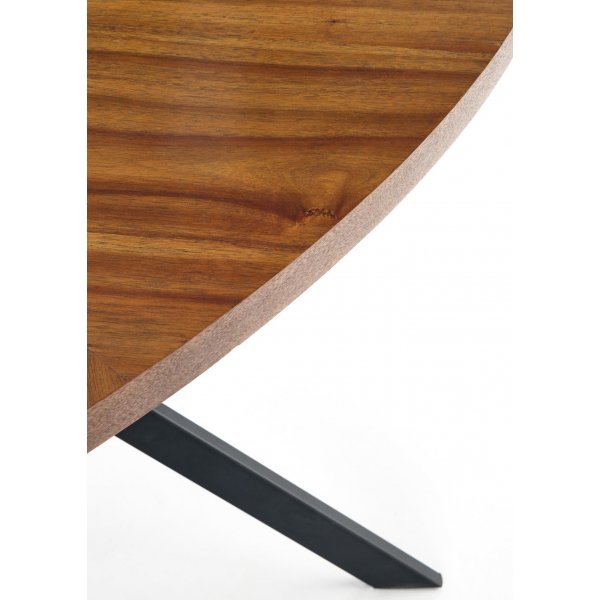Ticino Esstisch - Nussbaum/schwarz