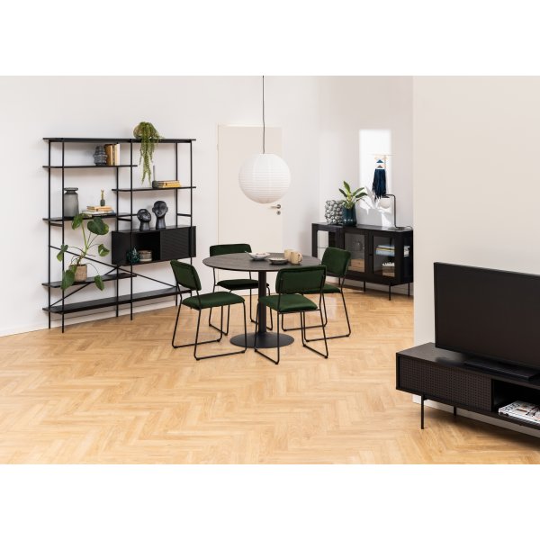 Ibiza Esstisch ø110 cm - Schwarz Ibiza Esstisch ø110 cm - Schwarz