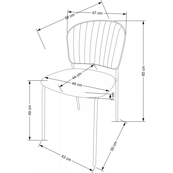 Cadeira Esszimmerstuhl 499 - Beige