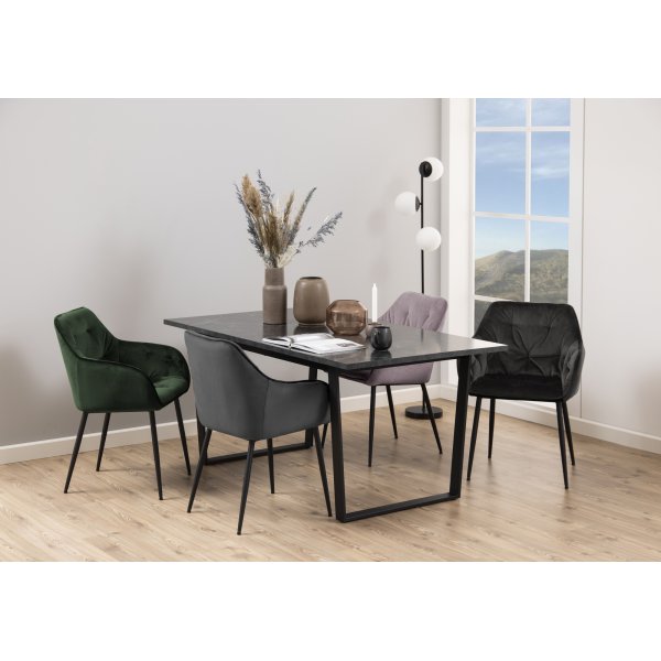 Amble Esstisch 160 cm - Schwarz Amble Esstisch 160 cm - Schwarz