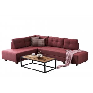 Ecksofa Manama - Burgund